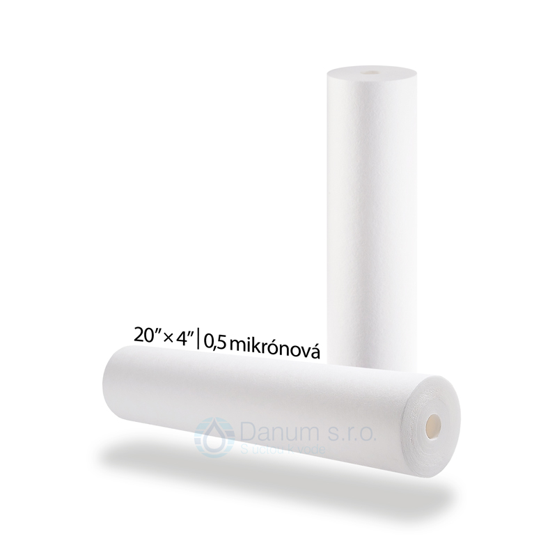 Náhradná filtračná BigBlue vložka - lisovaná, PP | 20” × 4” | 0,5 µm