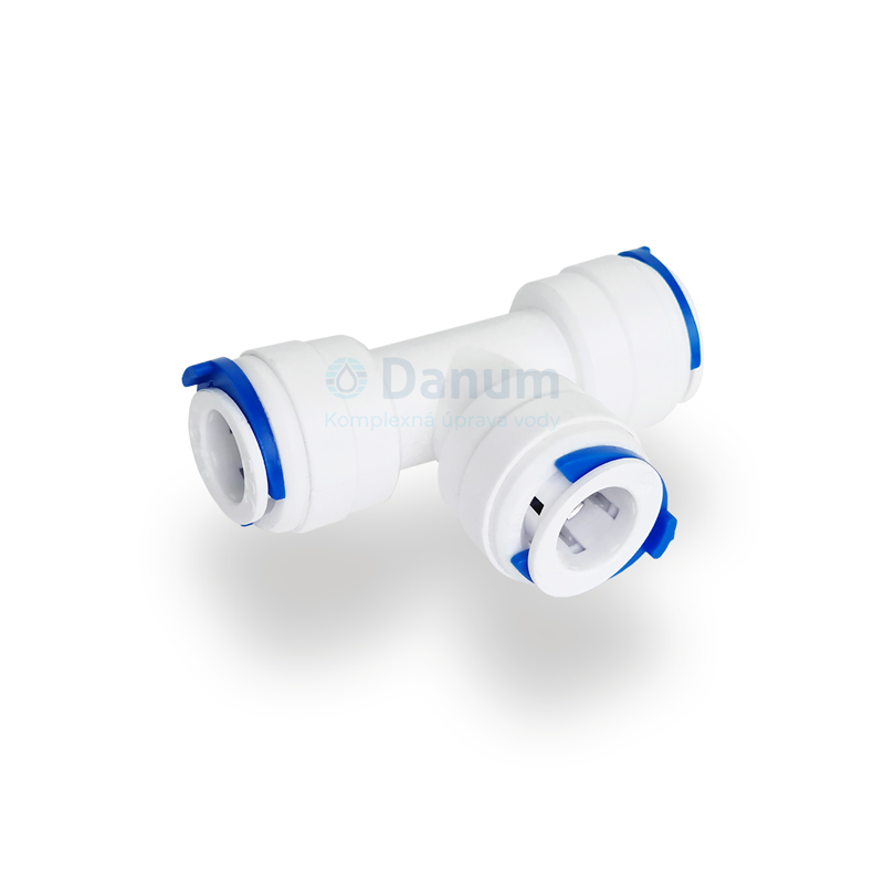 T-piece quick fitting  3/8" - 1/4" - 3/8"