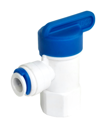 [TBV-0606] L-kus spojka s guľovým ventilom 3/8" - 3/8"