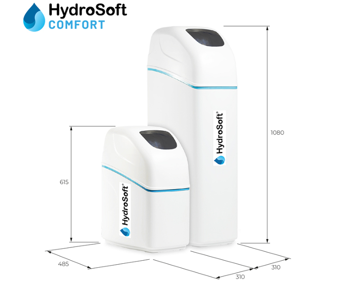 Rozmery zmäkčovačov vody HydroSoft Comfort