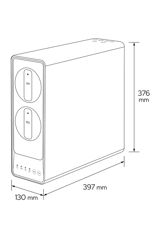 RO filter ELVIQ Standard Black – Reverzná osmóza na pitnú vodu