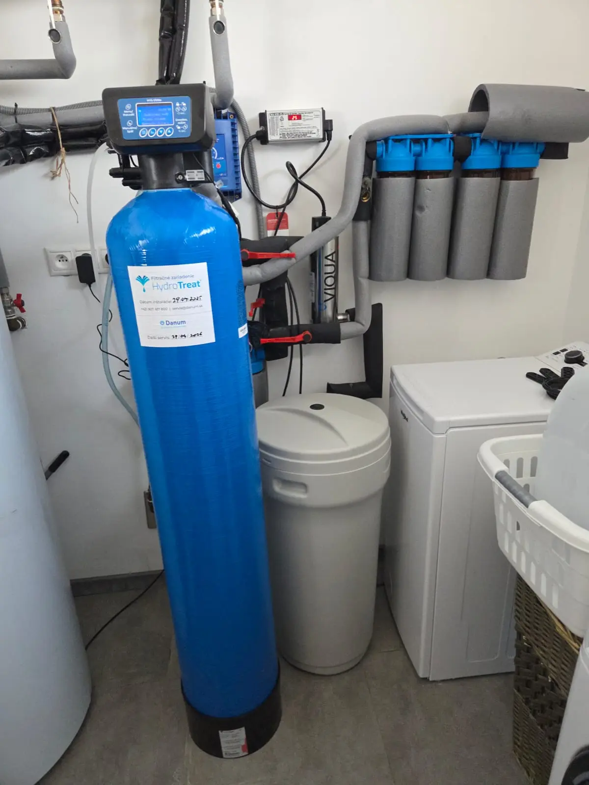 Multifunkčný filter HydroTreat Ecomix C na úpravu mangánu a amónnych iónov v rodinnom dome v Jakubove pri Malackách