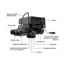 Automatická zmäkčovacia riadiaca hlava 3/4" HYS-34 - pripojenia