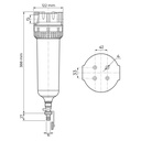 AP-Easy potrubný filter s odkalovacím ventilom 3/4" 