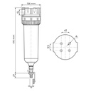 AP-Easy predfilter 6/4" s odkalovacím ventilom