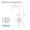 Dvojcestná kuchynská batéria U2 k RO/NF