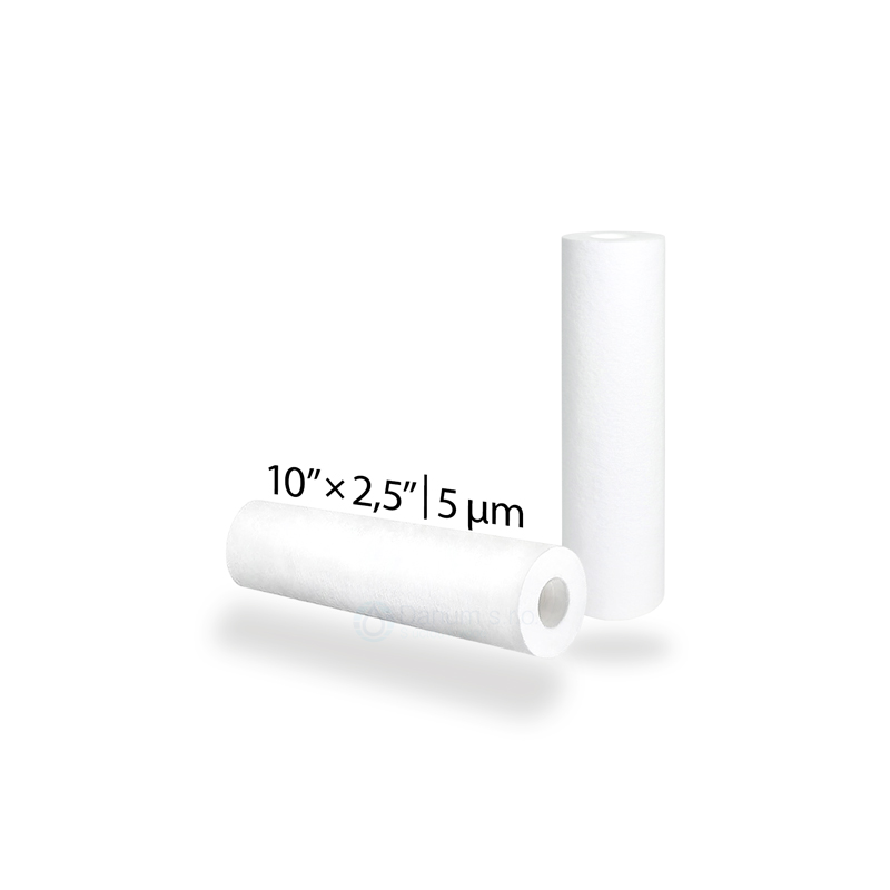Replacement PP filter cartridge - pressed | 10” × 2,5” | 5 µm