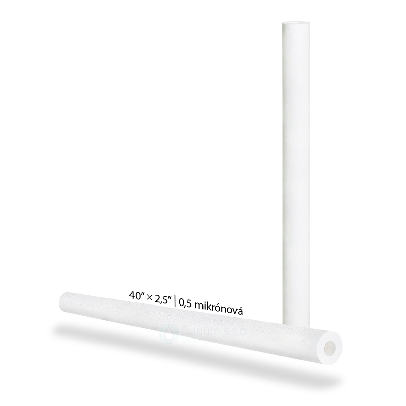 Náhradná filtračná PP vložka - lisovaná | 40” × 2,5” | 0,5 µm