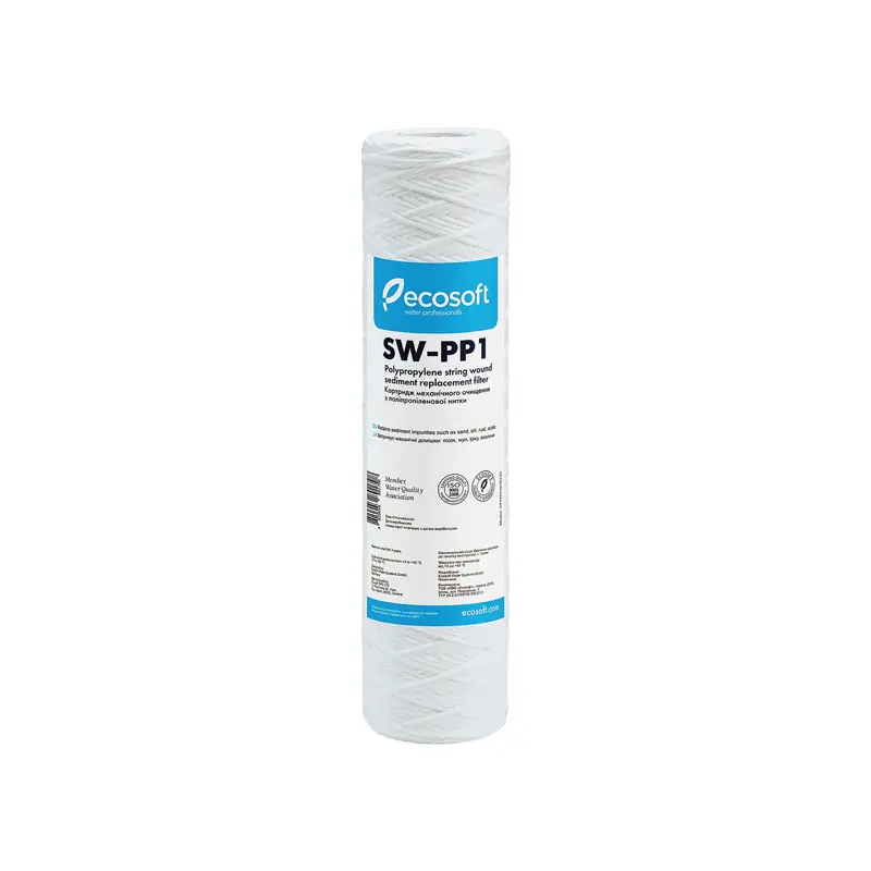 PP vinutá filtračná vložka 2,5"×10", 1 mikrónov