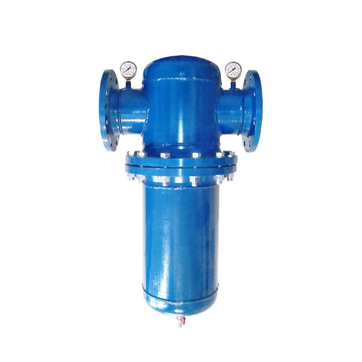 Prírubový priemyseľný filter DN150 s vypúšťacím ventilom 1/2&quot;
