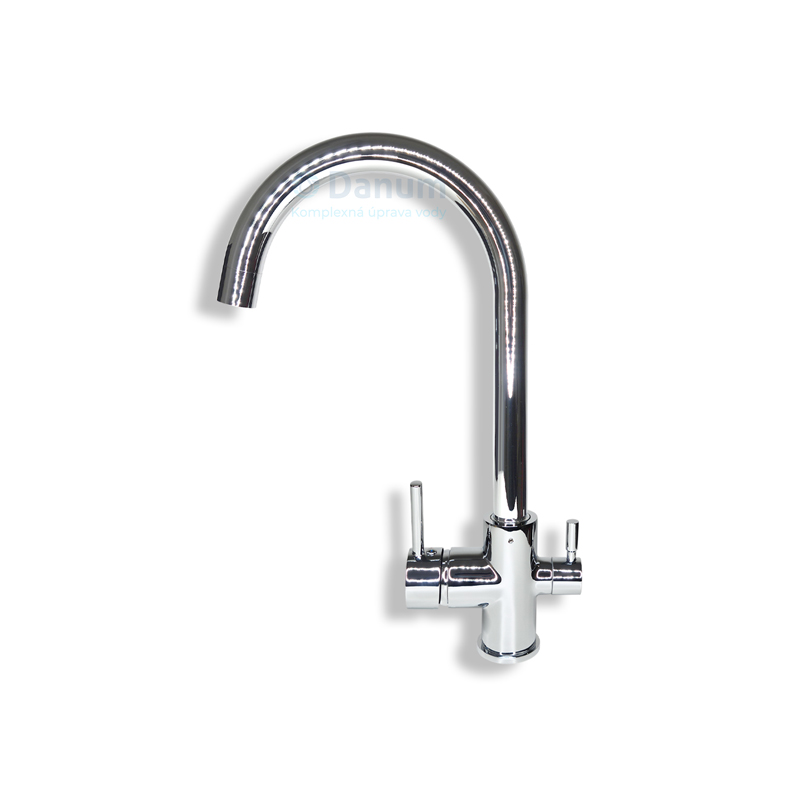 Trojcestná kuchynská batéria DUNAJ, lesklá