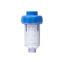 Polyphosphate washing machine filter for limescale