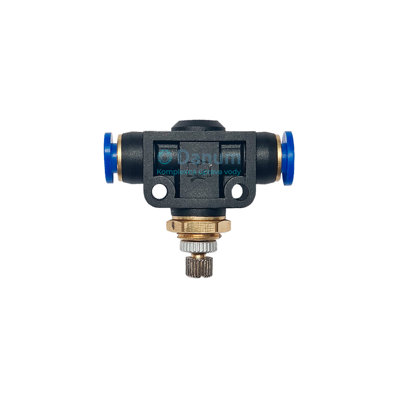 Tin valve with quick fittings 1/4" - 1/4"