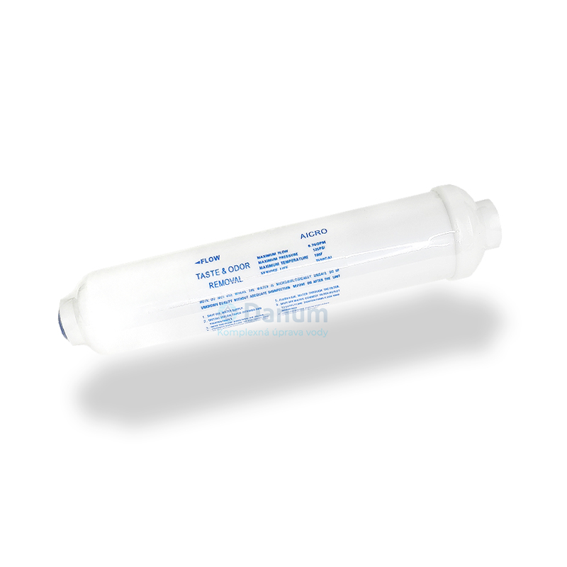 In-line post-filtration cartridge with activated carbon - AICRO