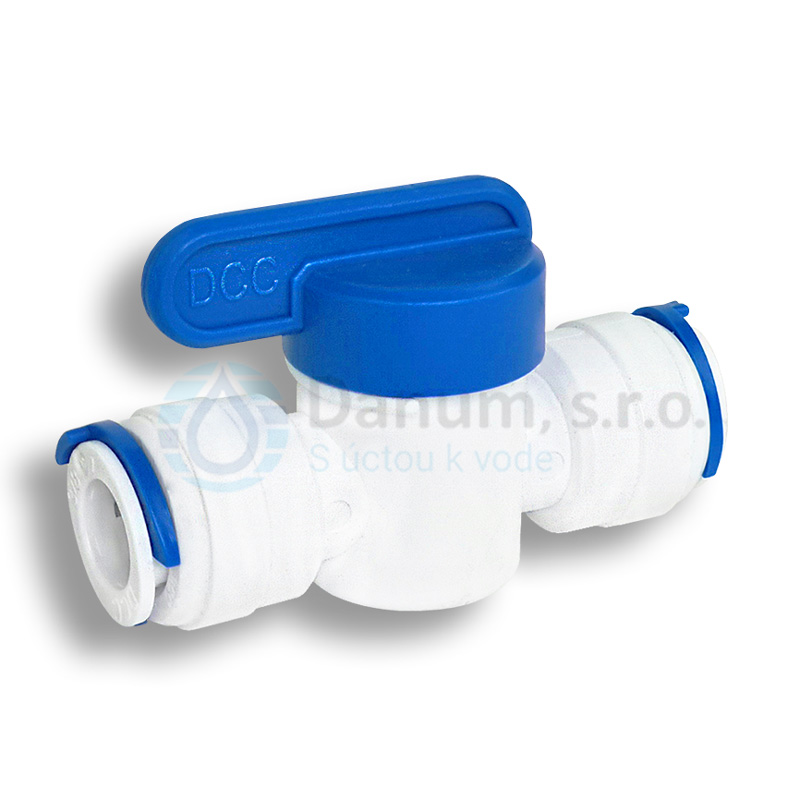 Priama spojka s guľovým ventilom 1/4” - 1/4"