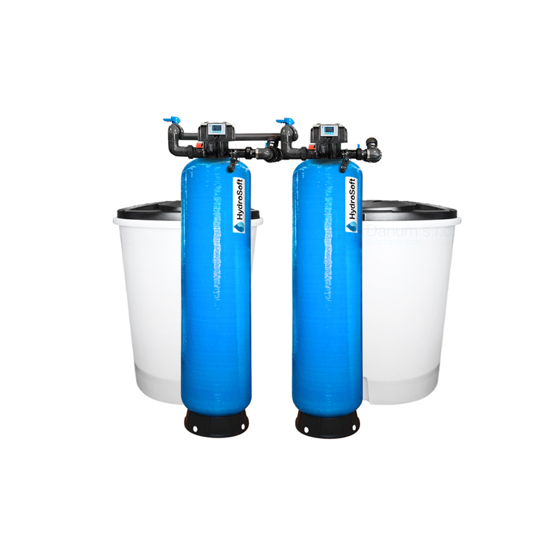 Dvojitý priemyselný zmäkčovač vody HydroSoft Twins 25,2