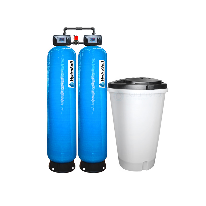 Dvojitý priemyselný zmäkčovač vody HydroSoft D2 5,8 m³/h
