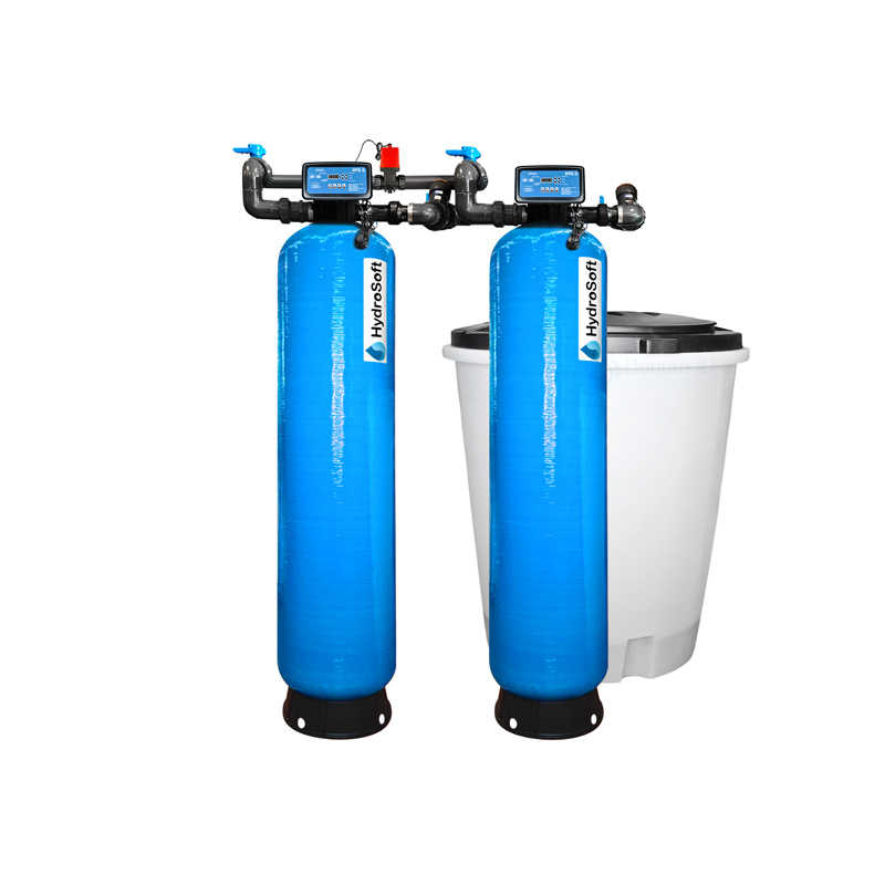 Dvojmodulový množstvom riadený zmäkčovač vody