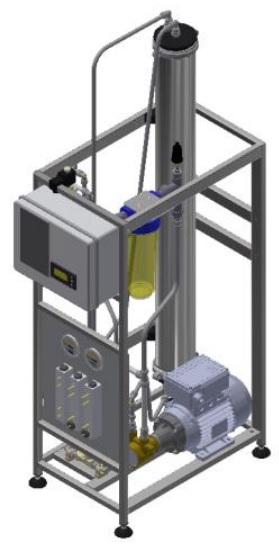 Priemyselná reverzná osmóza s Grundfos čerpadlom, 160 l/h 
