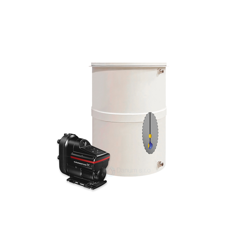 Drip pan with GRUNDFOS dosing Pump - 500 L