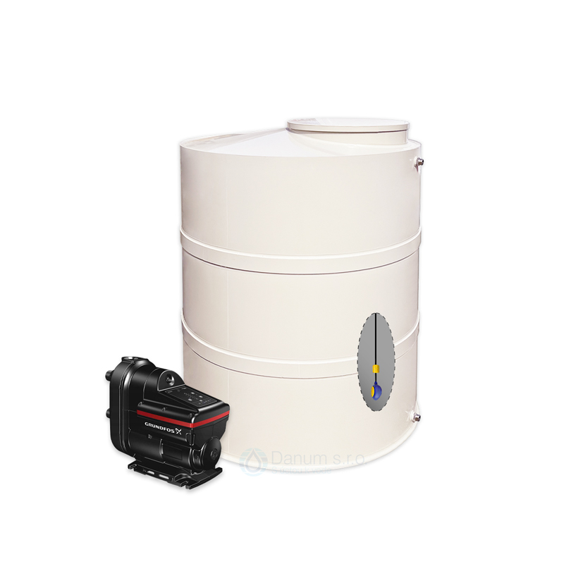 Drip pan with GRUNDFOS dosing Pump - 1200 L