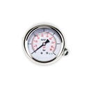 D63 size Pressure Gauge with 1/4" back connection - glycerine-filled | 6 bar 