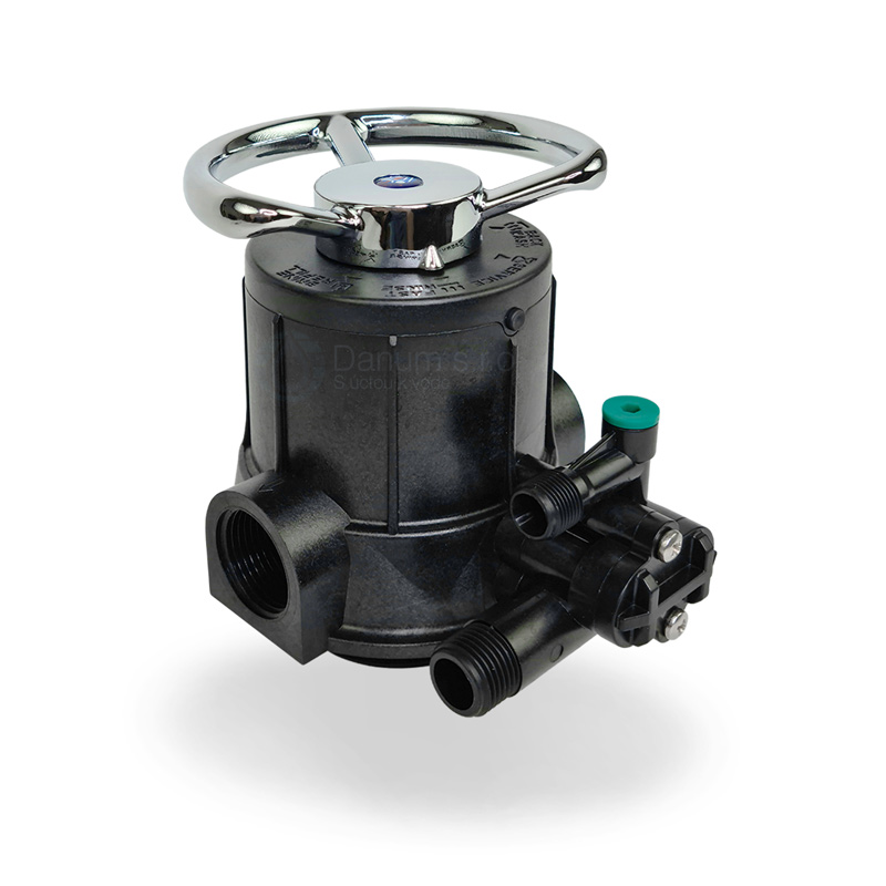 Manuálny zmäkčovací ventil 1", horné pripojenie -