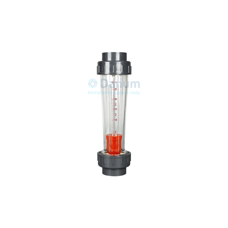 Priemyselný prietokomer vody 16-160 L/h Inline