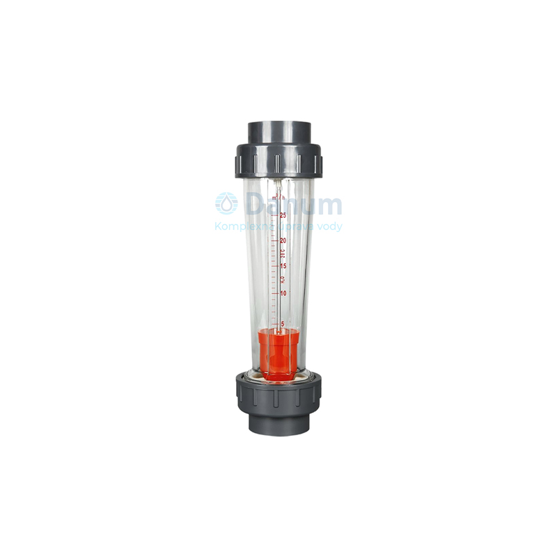 Industrial In-line Rotameter for water, 40-400 l/h