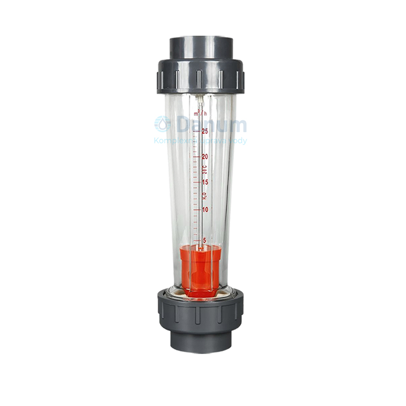 Industrial In-line Rotameter for water, 5-25 m³/h