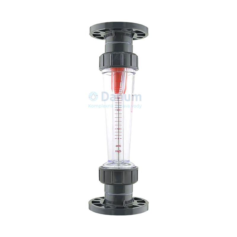 Prírubový prietokomer vody do priemyslu 12-60 m3/h Inline rotameter