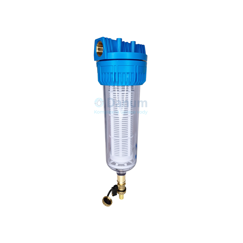 Priesvitný filter s odkalovacím ventilom 1"