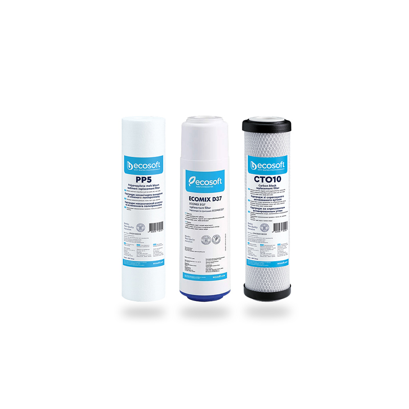 Set of replacement filter cartridge for water filter 3STAGE STANDARD