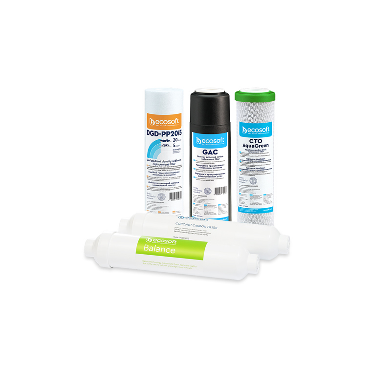 Set of replacement filter Cartridges for reverse osmosis PURE Balance