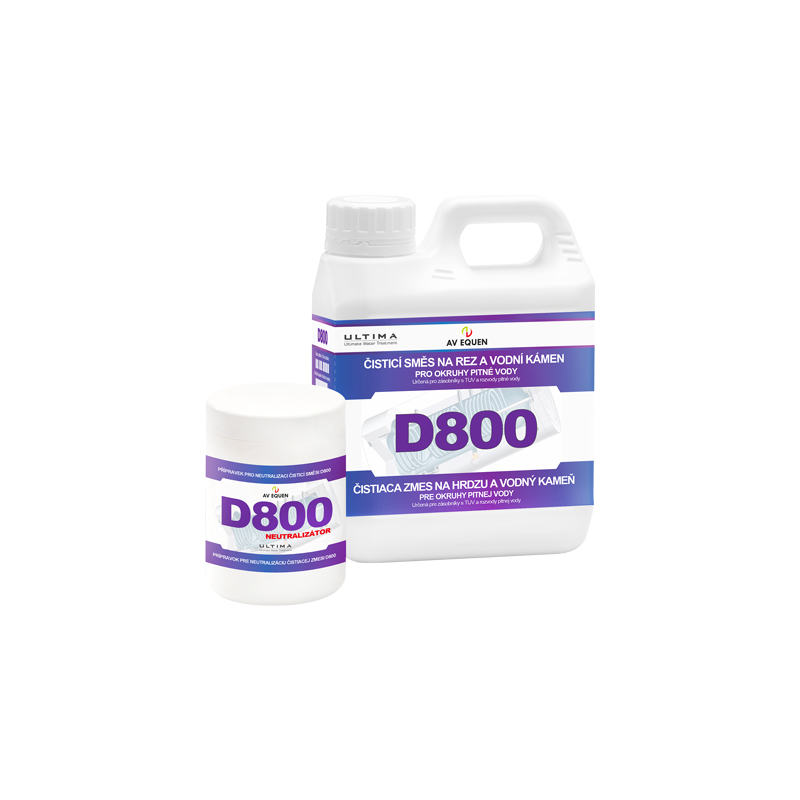 D800 Rust and scale cleaning compound for drinking water circuits