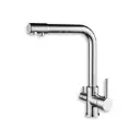 Three-way kitchen faucet HORNÁD, shiny