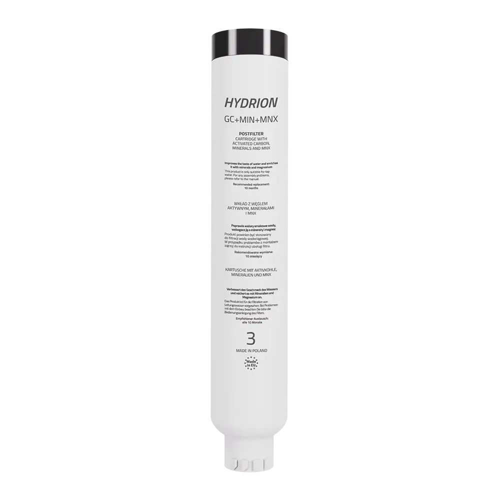 HYDRION – výstupná filtračná vložka 3v1 (uhlík + mineralizácia + horčík)