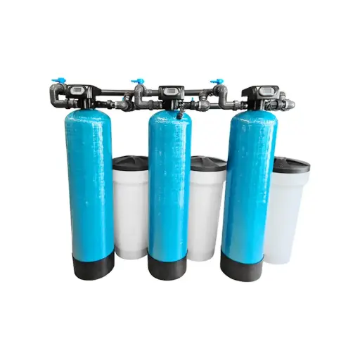 [500T1/92] Three-module industrial water softener HydroSoft Triplex 17 m³/h