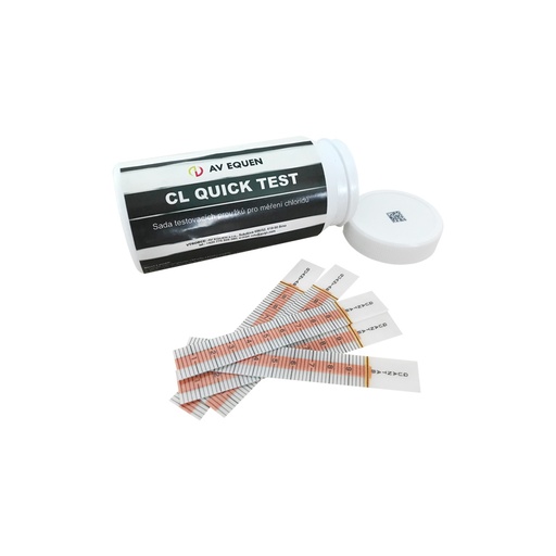 [CLTEST] Sada testovacích prúžkov na meranie chloridov, 40 kusov