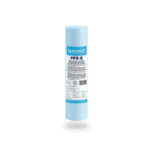 [PPS-1005-B] Ecosoft PP filter cartridge with bacteriostatic effect - 2,5"×10", 5 µm, PP