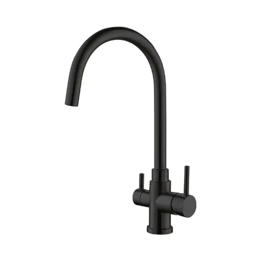 [BAT3-U/BCK] Three-way kitchen faucet DUNAJ, black