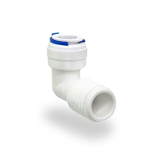 [ME-0406] Kolenová spojka s 1/4" rýchlospojkou a 3/8" vonkajším závitom