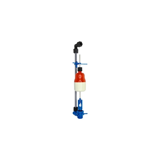 [434-BV-L25] 14" brine valve with floater and 3/8" elbow