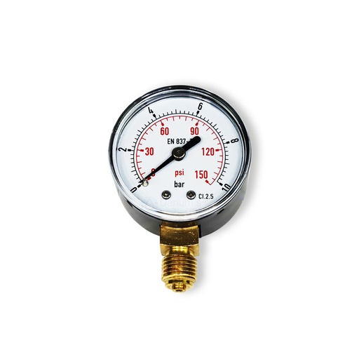 [MM-50/10A] Manometer 1/4" spodným pripojením - d50 | 10 bar