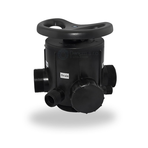 [RX-64D/MHS] Manuálny zmäkčovací ventil 2", horné pripojenie -