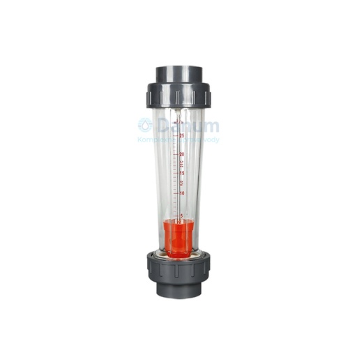 [RM-FL-1,6] Industrial In-line Rotameter for water 0,16-1,6 m³/h