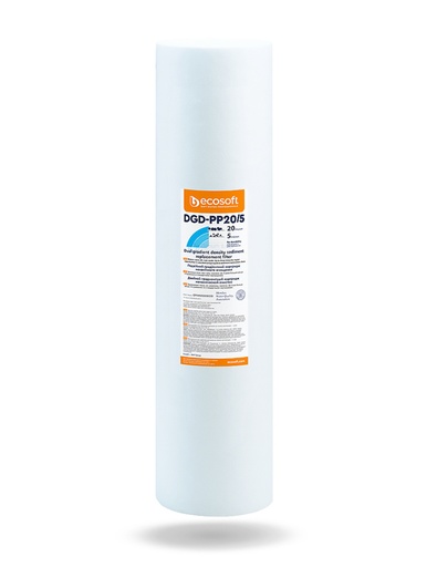 [ECO-PP20/5-BB-DUAL] Dvojitá filtračná PP vložka 20"x 4,5" | Kombinovaná filtrácia 20/5 µm