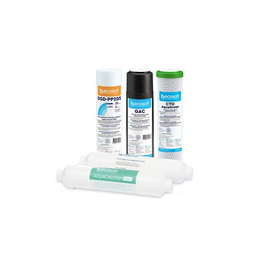 [PUREfilt5-AquaCalcium] Sada náhradných filtračných vložiek pre reverznú osmózu PURE AquaCalcium MINT